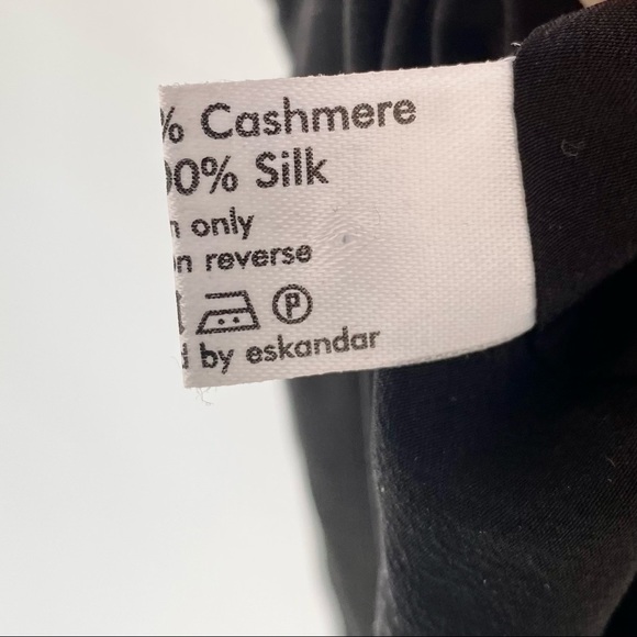 ESKANDAR Asymmetrical Button Front Wool & Cashmere Coat - Picture 6 of 9